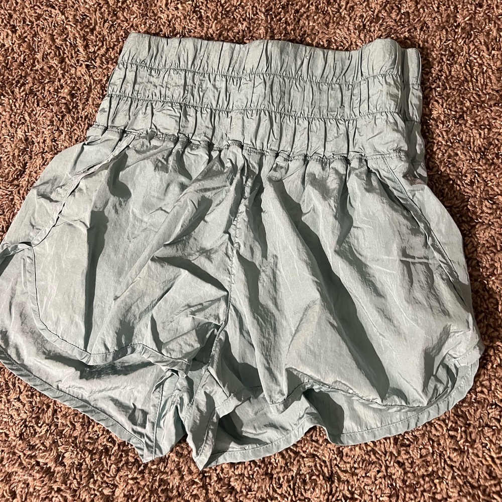 Dark teal/green free people shorts